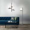 Colgante PURE 3x E14 negro vidrio blanco - Imagen 3