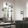 Pie PURE 1x E14 antracita vidrio humo - Imagen 4