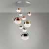 Colgante led SPHERE 9 luces dimable bluetooth app - Imagen 2