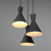 Colgante ENZO 3x E27 metal negro - Imagen 4