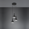 Colgante ENZO 3x E27 metal negro - Imagen 3