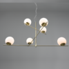 Colgante PURE 6x E14 oro vidrio blanco - Imagen 4