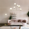 Colgante PURE 6x E14 oro vidrio blanco - Imagen 2
