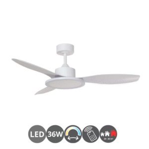 Ventilador RIGA II blanco (13-20m²)