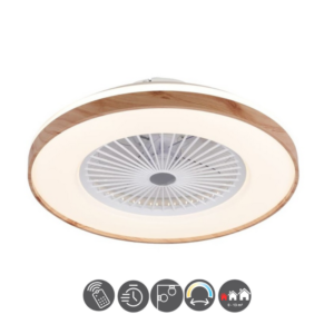 Ventilador plafón CHAMA madera cct