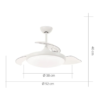 Ventilador SIROCO blanco - Imagen 4
