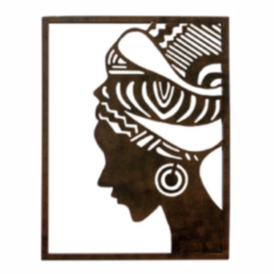 Cuadro pared africana derecha metal
