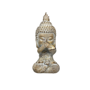 Figura de buda no habla decorativa dorado