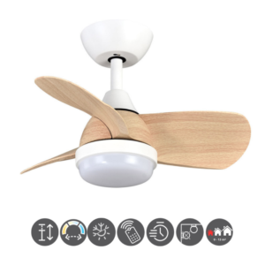 Ventilador PIRDO blanco haya