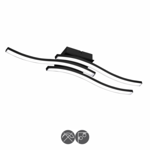Plafón - aplique led ROUTE 4000 Kelvin negro