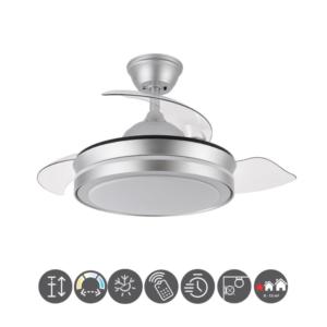 Ventilador ESPARTA mini plata
