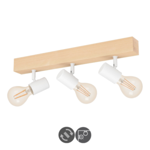 Lámpara de techo TOWNSHEND 3 luces blanco