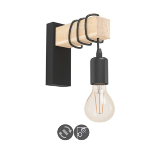 Aplique de pared TOWNSHEND 1 luz colgante negro