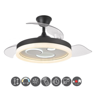 Ventilador TURIA negro