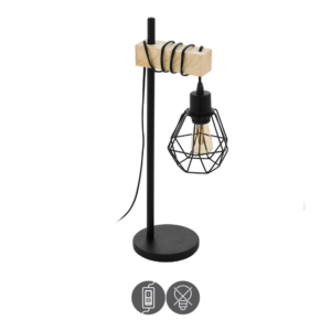 Lámpara de sobremesa TOWNSHEND pantalla negro