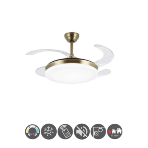 Lámpara-ventilador ISABELLA mini oro