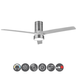 Ventilador TEO níquel gris