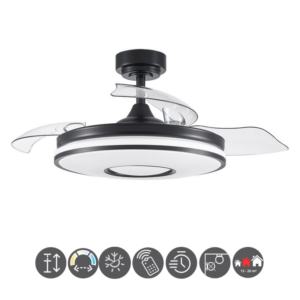 Ventilador DANI negro (13 - 22m²)