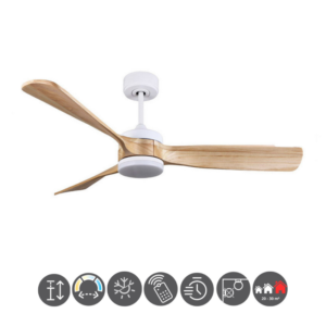 Ventilador ORIENTE blanco haya