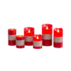 Vela de cera LED con movimiento rojo - Imagen 3