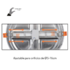 Downlight REDONDO led LEJANIA ajustable blanco - Imagen 4