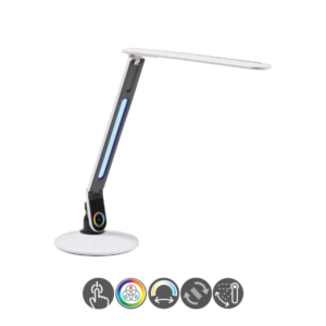 Lámpara flexo PLEK TL blanco - negro RGB
