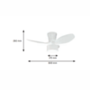 Ventilador FLY MAXI blanco 80cm - Imagen 3