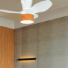 Ventilador FLY MAXI blanco - haya 80cm - Imagen 3
