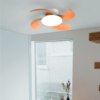 Lámpara - ventilador ALOHA madera - blanco - Imagen 2