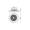 Ventilador plafón TIBET MINI blanco - Imagen 2