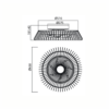 Ventilador plafón HIMALAYA negro - Imagen 2
