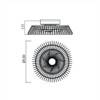 Ventilador plafón HIMALAYA MINI blanco - Imagen 2