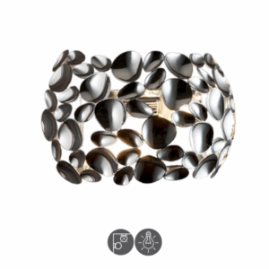 Aplique pared NARISA cromo 2 luces