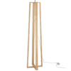 Lámpara de pie Beige de madera de Fresno - Imagen 4