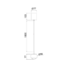 Lámpara colgante LED 1 luz ROLLER negro cromo - Imagen 2