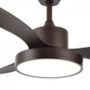 Ventilador HAYATE mini marrón - Imagen 2
