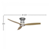 Ventilador BALTIR plata haya - Imagen 2
