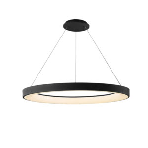 Lámpara colgante NISEKO II con mando 90cm NEGRO