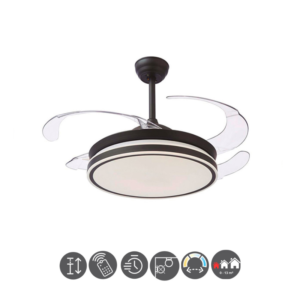 Ventilador retráctil 2010N 72W negro