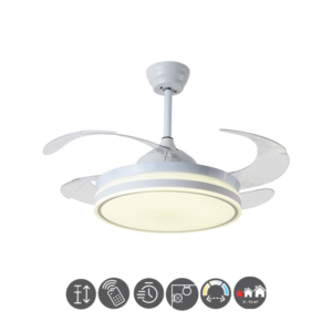 Ventilador retráctil 2010B 72W blanco
