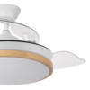 Ventilador EVROS MINI 91cm blanco haya (0 - 13m²) - Imagen 2