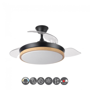 Ventilador EVROS MINI 91cm negro haya (0 - 13m²)