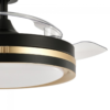 Ventilador VIPER 107cm negro oro - Imagen 2