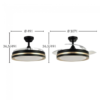 Ventilador VIPER 107cm negro oro - Imagen 4