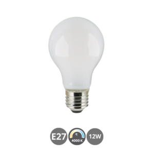Bombilla LED opal dimable E27 12W 4000K
