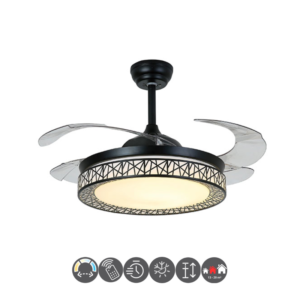 Ventilador NIDO 108cm negro