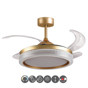 Ventilador ACANTO 108cm oro