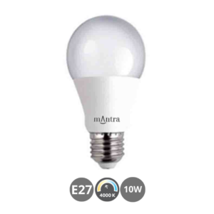 Bombilla LED E27 10W 4000K estándar
