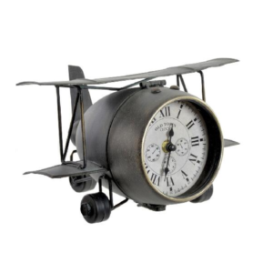 Reloj de sobremesa AVIONETA 2 hierro - cristal
