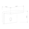 Aplique led RUKA 3000k sensor de movimiento madera y gris - Imagen 2